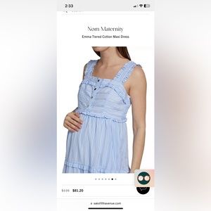 Nom maternity dress Small